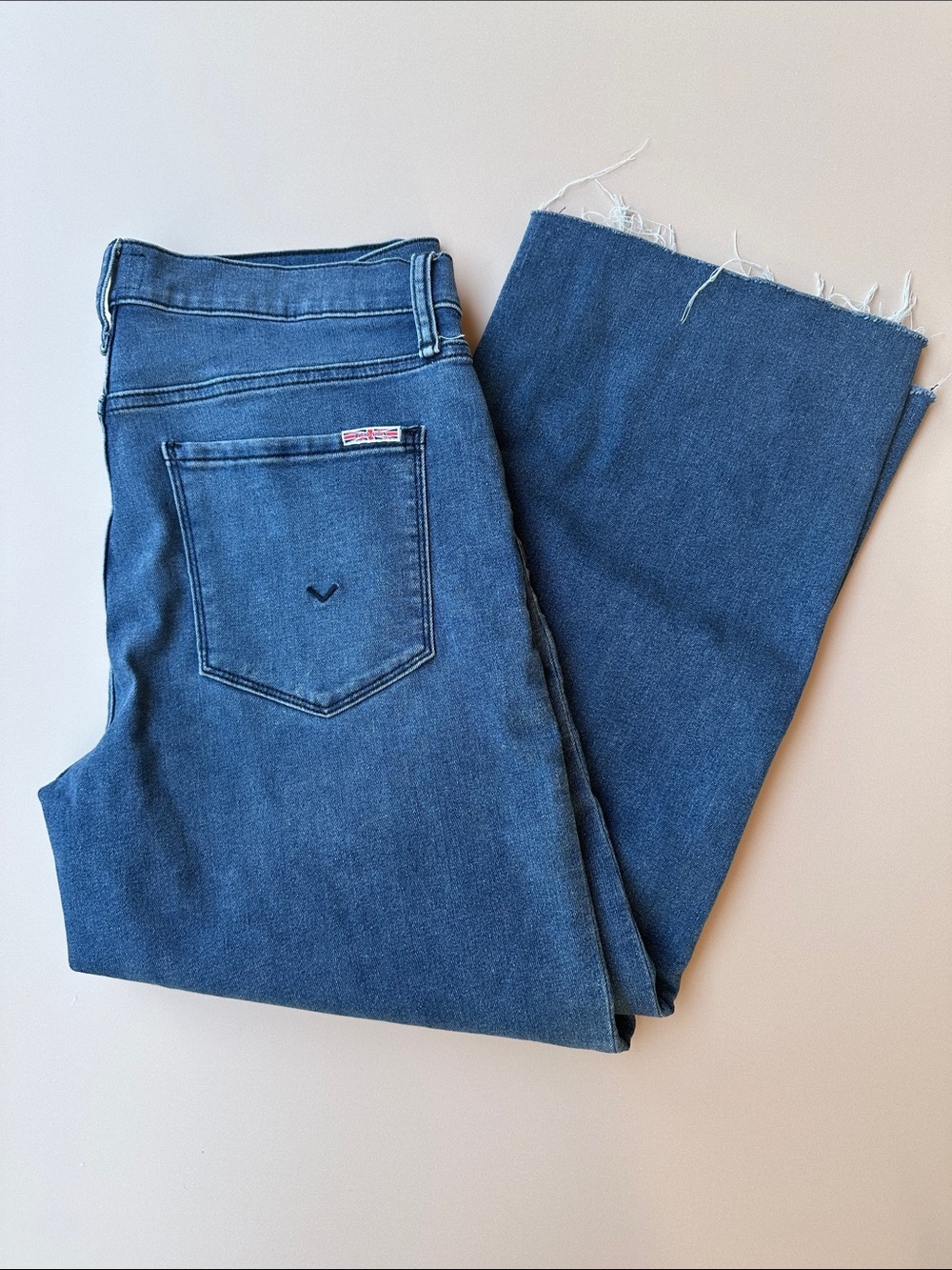 Hudson Jeans Women's Dark Blue Wide-Leg Denim Rosalie 30